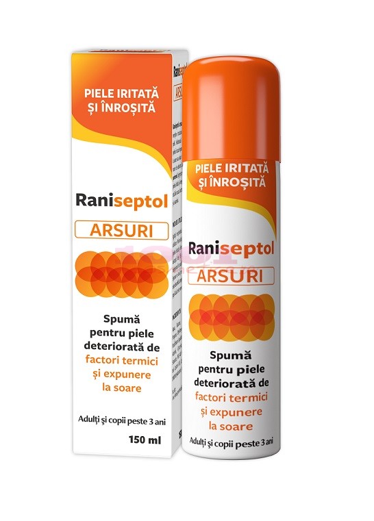 Raniseptol arsuri (spuma) Zdrovit - 150 ml
